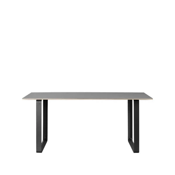 Muuto Table à manger 70/70 170x85 cm Black linoleum-Plywood-Black
​