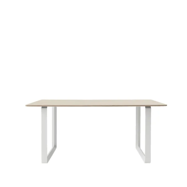 Muuto Table à manger 70/70 170x85 cm Oak veneer-Plywood-White