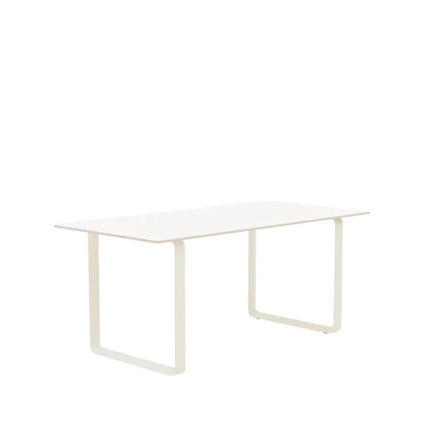 Muuto Table à manger 70/70 170x85 cm White laminate-Plywood-Sand