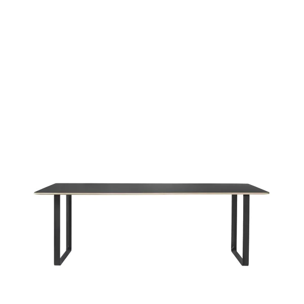 Muuto Table à manger 70/70 225x90 cm Black linoleum-Plywood-Black
​