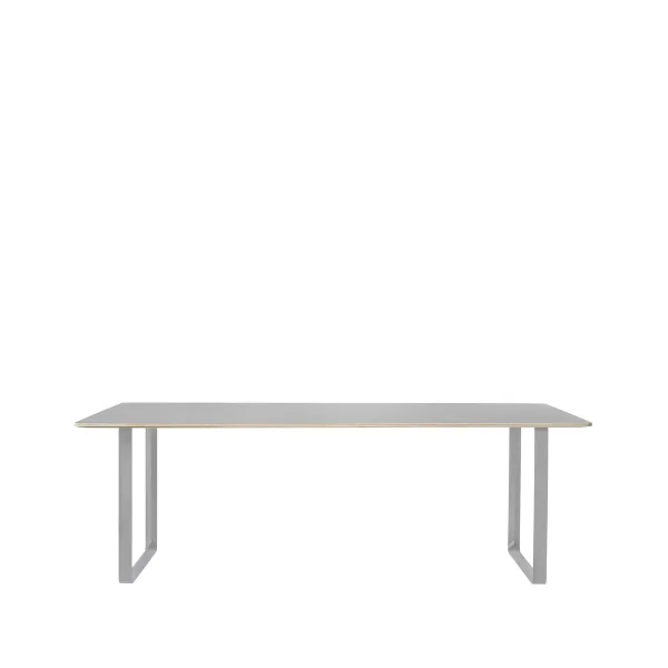 Muuto Table à manger 70/70 225x90 cm Grey linoleum-Plywood-Grey