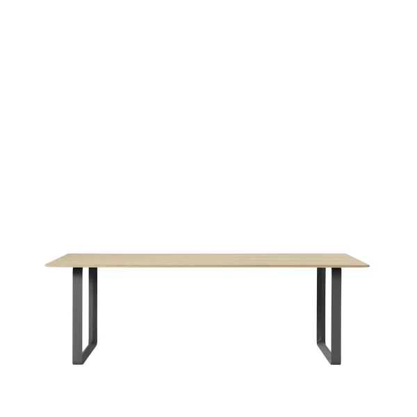 Muuto Table à manger 70/70 225x90 cm Oak veneer-Plywood-Black