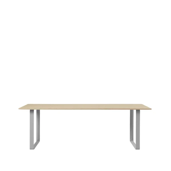 Muuto Table à manger 70/70 225x90 cm Oak veneer-Plywood-Grey