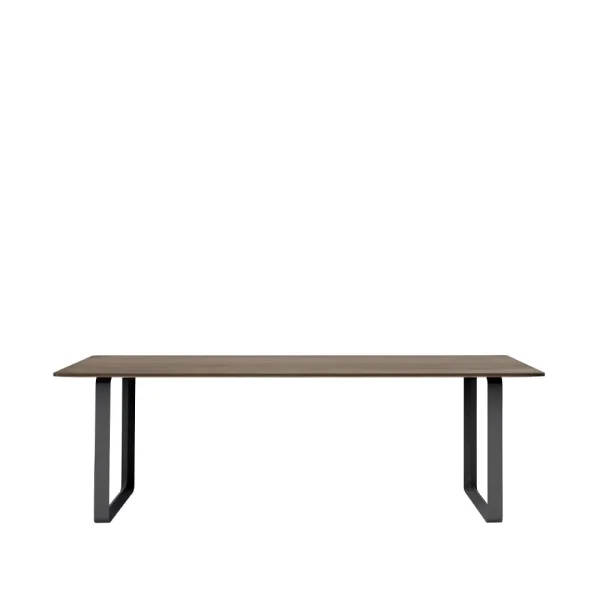 Muuto Table à manger 70/70 225x90 cm Solid smoked oak-Black