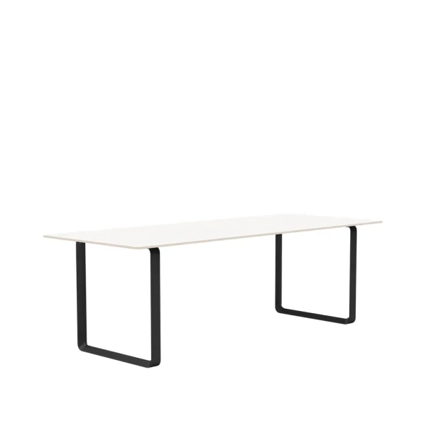 Muuto Table à manger 70/70 225x90 cm White laminate-Plywood-Black