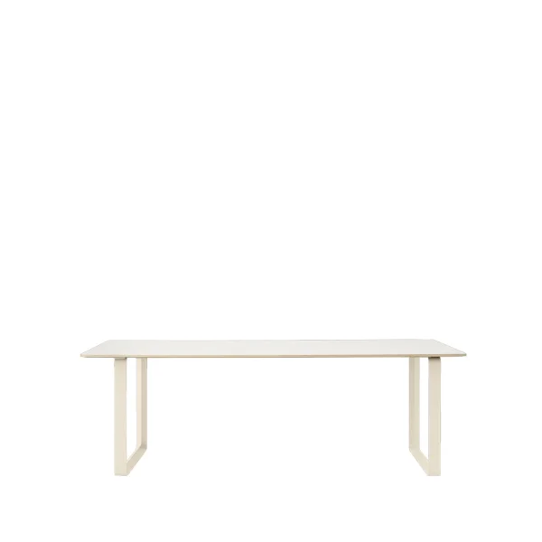 Muuto Table à manger 70/70 225x90 cm White laminate-Plywood-Sand