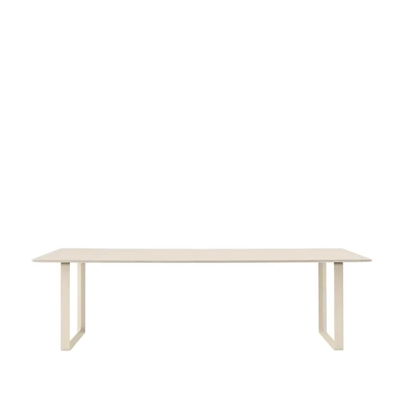 Muuto Table à manger 70/70 255x108 cm Sand laminate-Plywood-Sand