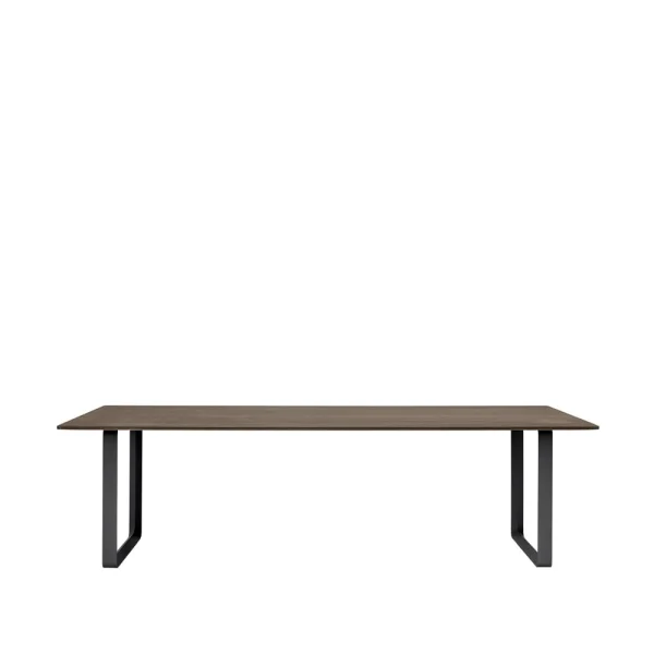 Muuto Table à manger 70/70 255x108 cm Solid smoked oak-Black