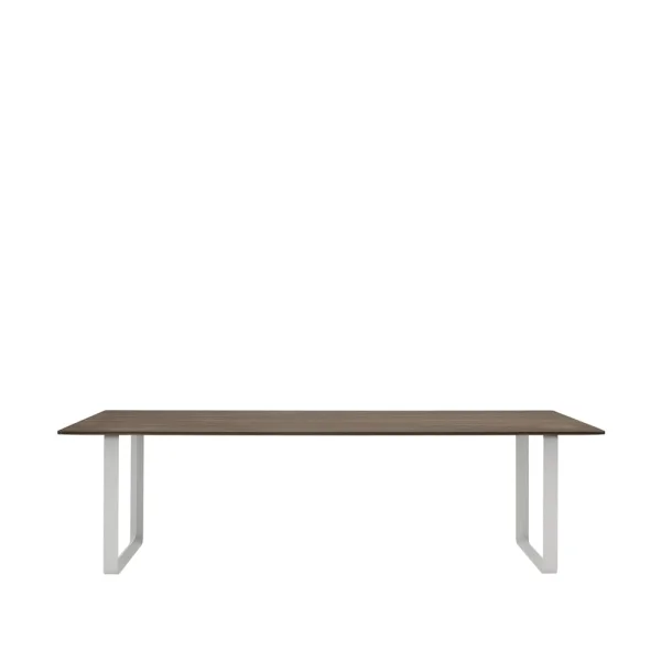 Muuto Table à manger 70/70 255x108 cm Solid smoked oak-Grey