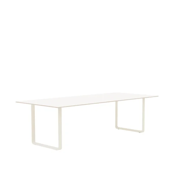 Muuto Table à manger 70/70 255x108 cm White laminate-Plywood-Sand