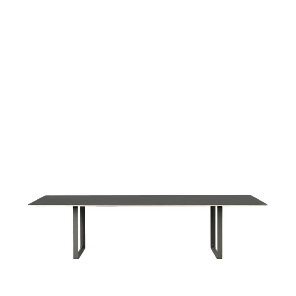 Muuto Table à manger 70/70 295x108 cm Black linoleum-Plywood-Black
​