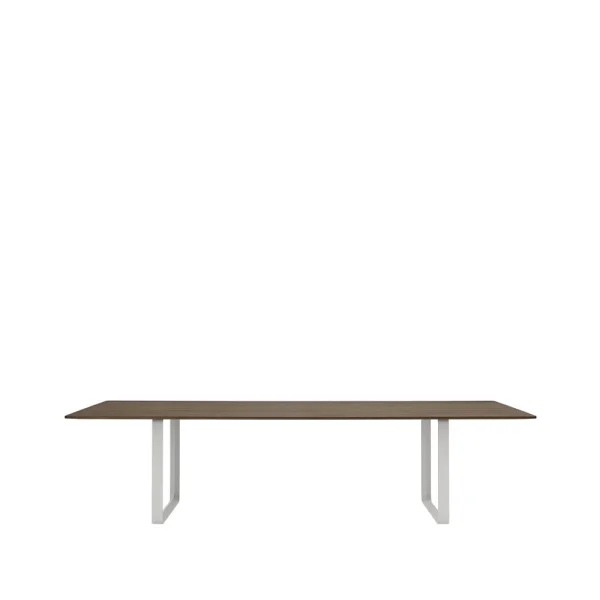 Muuto Table à manger 70/70 295x108 cm Solid smoked oak-Grey