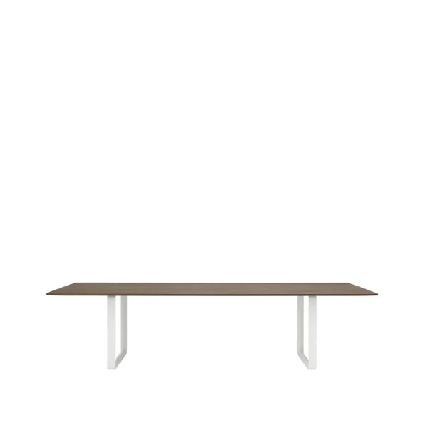 Muuto Table à manger 70/70 295x108 cm Solid smoked oak-White