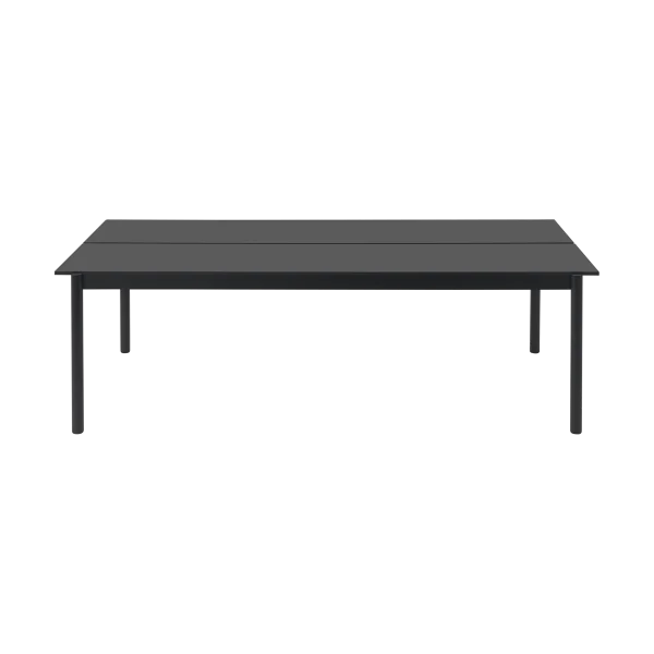 Muuto Table à manger Linear System 110x240 cm Black nanolaminate-black-black