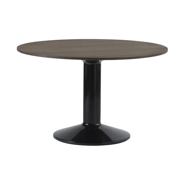 Muuto Table à pied central Midst Dark oiled oak-black, Ø120 cm