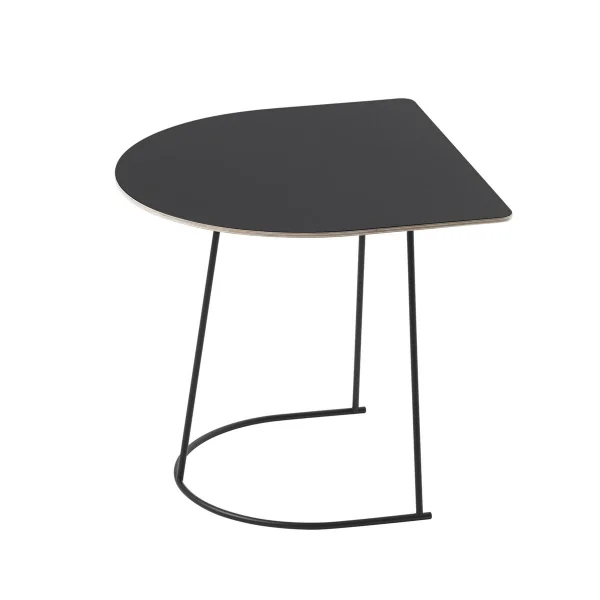 Muuto Table basse Airy Half Size noir