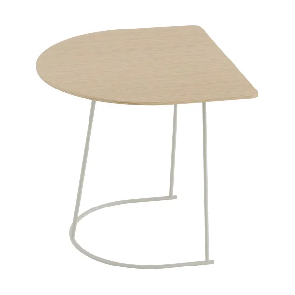 Muuto Table basse Airy Half Size Placage chêne laqué - off white
