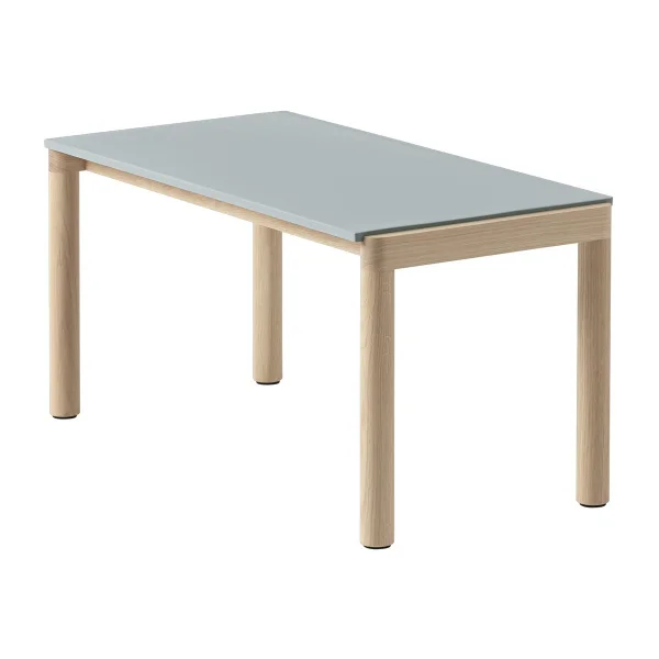 Muuto Table basse Couple 1 Plain 40x84x40 cm Pale blue-oak