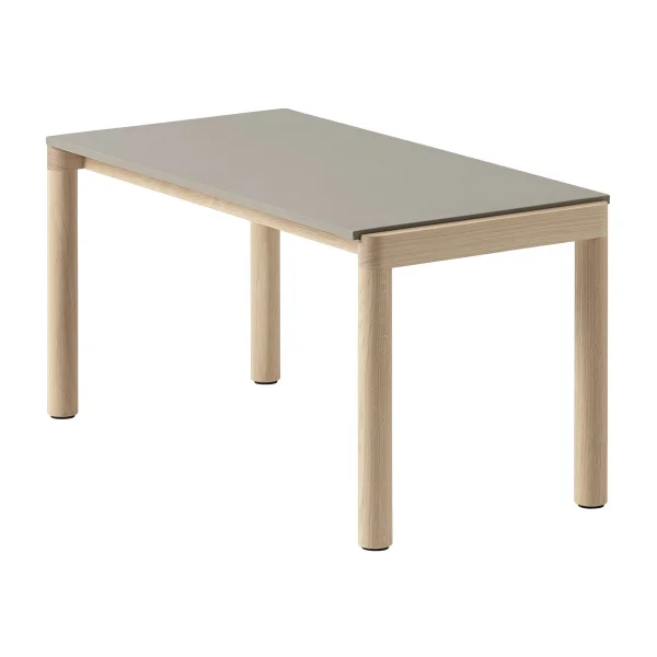 Muuto Table basse Couple 1 Plain 40x84x40 cm Taupe-oak