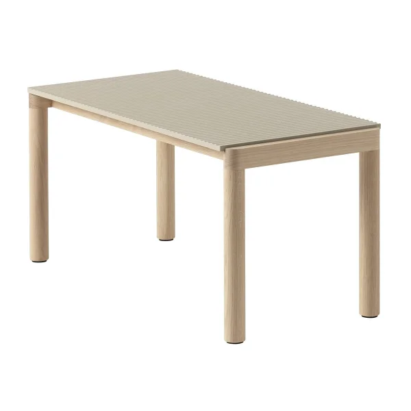 Muuto Table basse Couple 1 Wavy 40x84x40 cm Sand-oak