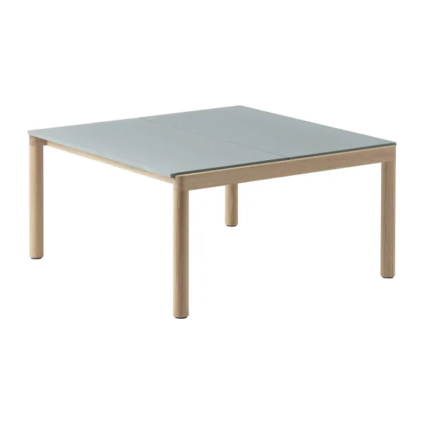 Muuto Table basse Couple 2 Plain 80x84x40 cm Pale blue-oak