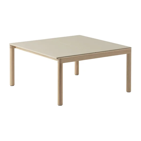 Muuto Table basse Couple 2 Plain 80x84x40 cm Sand-oak