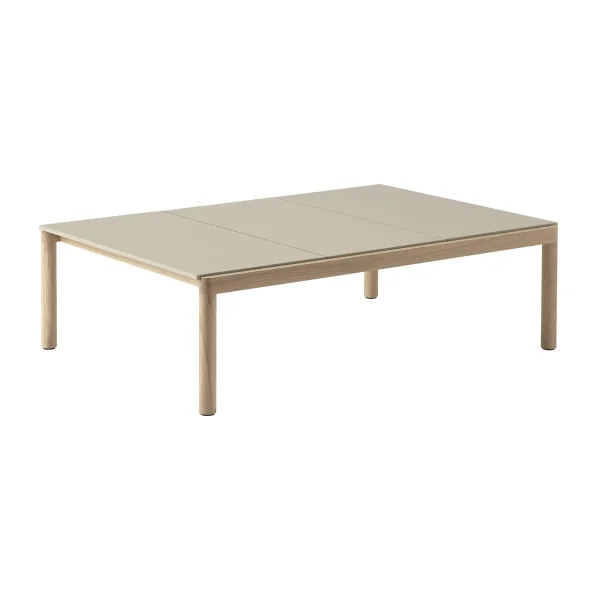 Muuto Table basse Couple 3 Plain 120x84x35 cm Sand-oak