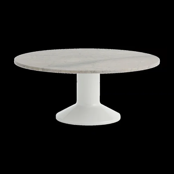 Muuto Table basse Midst Grey marble-grey, Ø90 cm