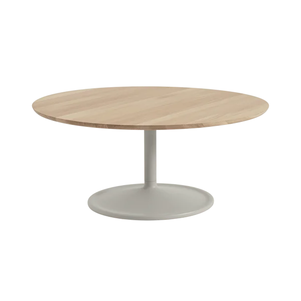 Muuto Table basse Soft Ø95 cm Solid oak-grey