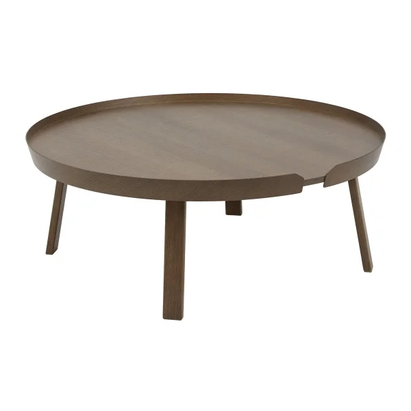 Muuto Table d'appoint Around extra large Brun foncé tacheté