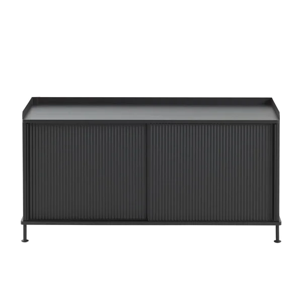 Muuto Table d'appoint Enfold, basse 125x45x63 cm noir, noir