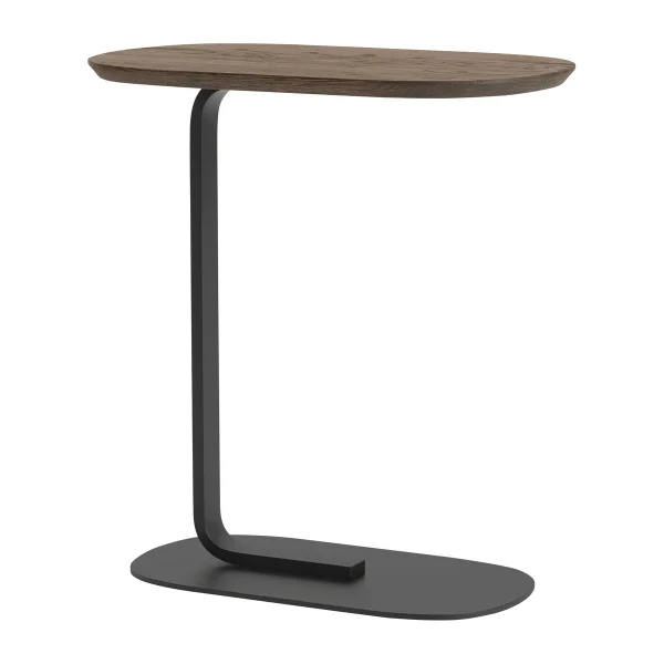 Muuto Table d'appoint Relate 60,5 cm Chêne fumé-noir