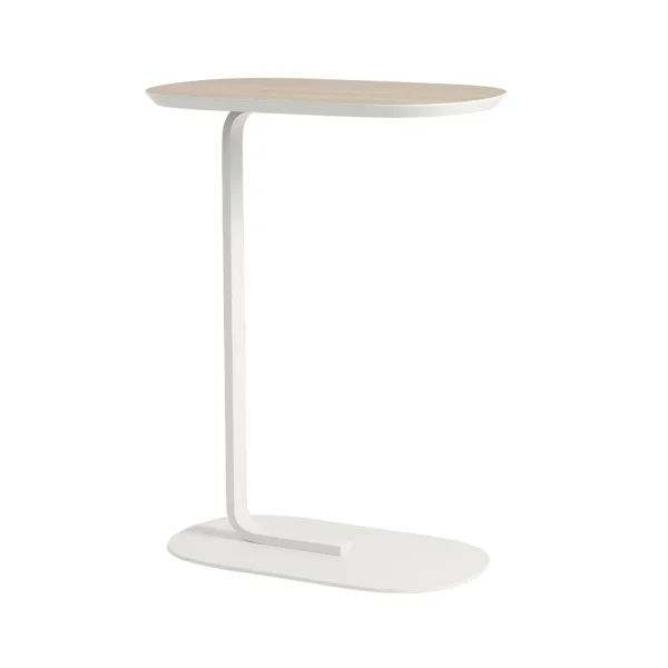 Muuto Table d'appoint Relate H: 73,5 cm Oak veneer-Offwhite