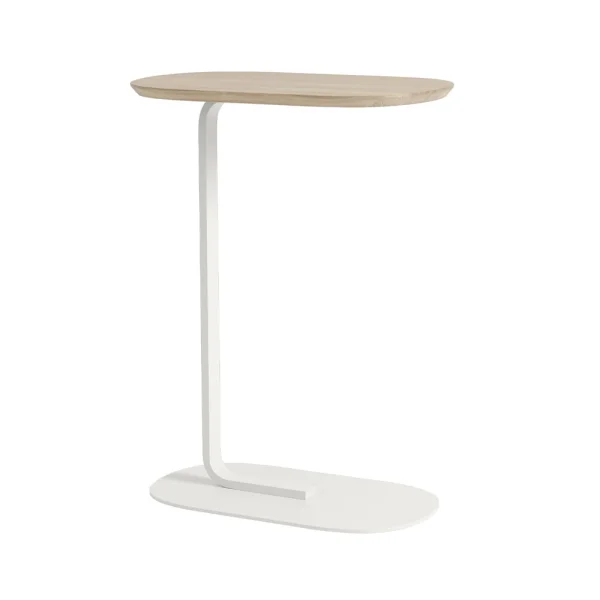 Muuto Table d'appoint Relate H: 73,5 cm Solid oak-Offwhite