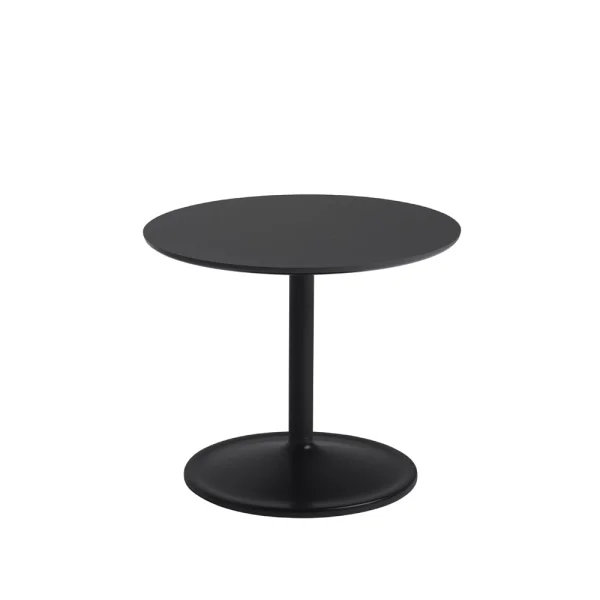 Muuto Table d'appoint Soft Ø48cm Black nanolaminate H: 40 cm