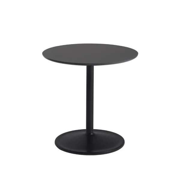 Muuto Table d'appoint Soft Ø48cm Black nanolaminate H: 48 cm