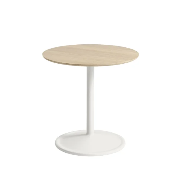 Muuto Table d'appoint Soft Ø48cm Oak-Off white H: 48 cm