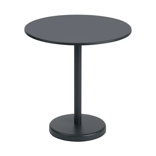 Muuto Table en acier Linear Ø70 cm Black