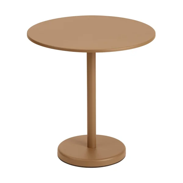 Muuto Table en acier Linear Ø70 cm Burnt orange
