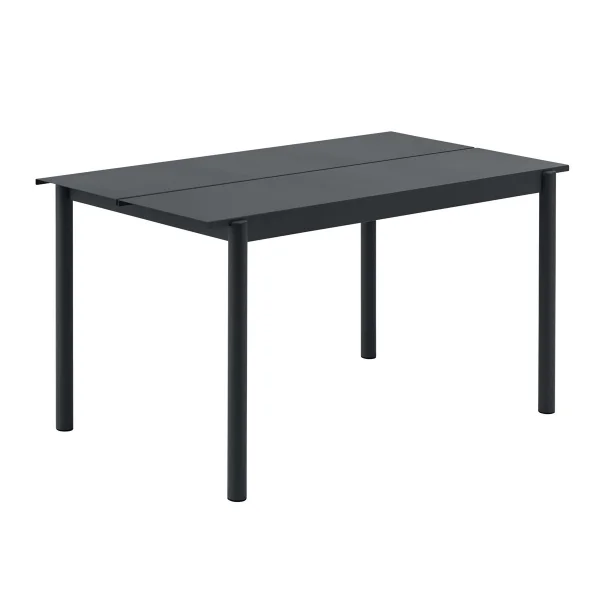 Muuto Table Linear steel table 140x75 cm Black