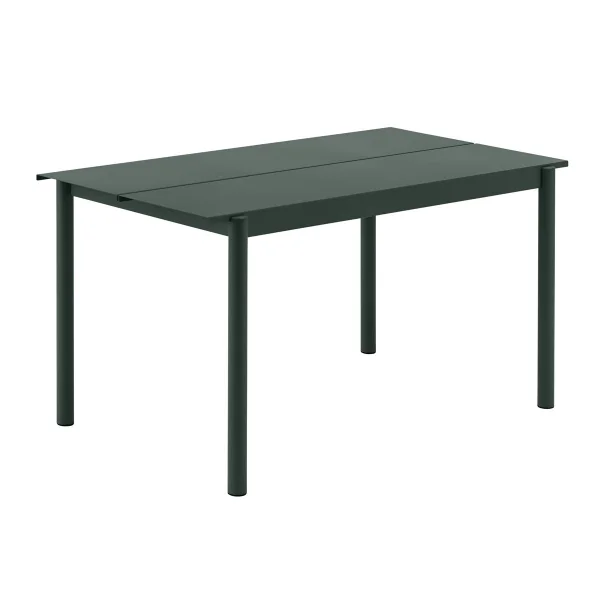 Muuto Table Linear steel table 140x75 cm Dark green