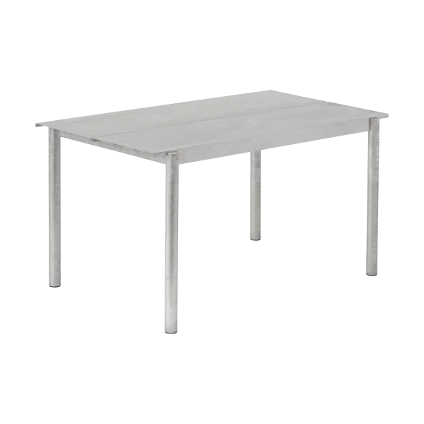 Muuto Table Linear steel table 140x75 cm Warm galvanized steel