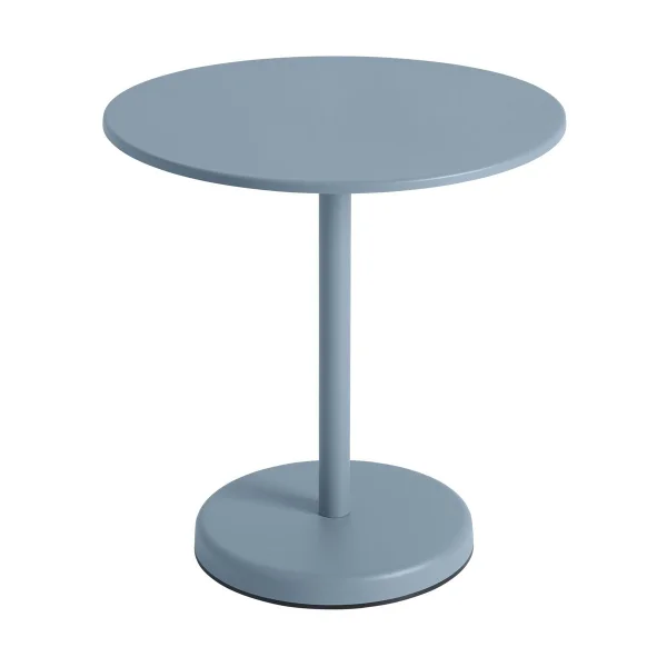 Muuto Table Linear Steel V2 Ø70 cm Pale blue