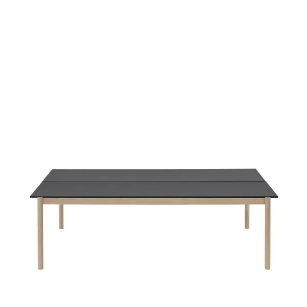 Muuto Table Linear System 142x240 cm Black nanolaminate-Black-Oak