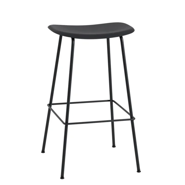 Muuto Tabouret de bar 75 cm Fiber Tube noir