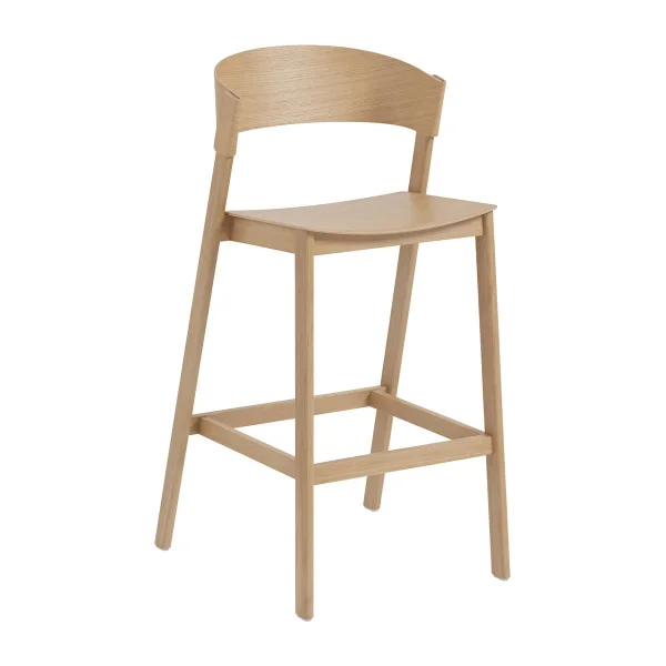 Muuto Tabouret de bar Cover Chêne