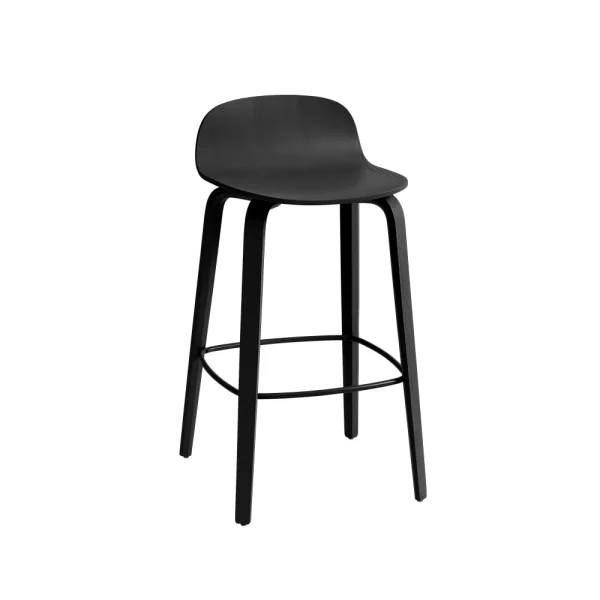 Muuto Tabouret de bar Visu 65 cm Black-Black