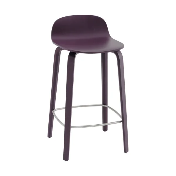 Muuto Tabouret de bar Visu 65 cm Dark plum