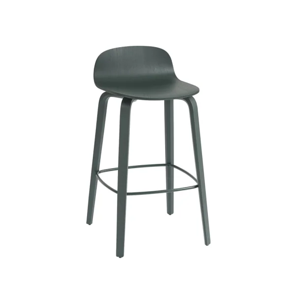 Muuto Tabouret de bar Visu Dark green-Dark green