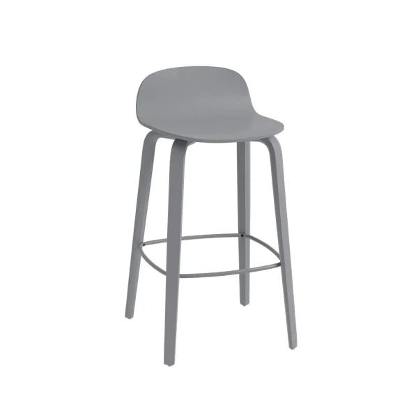 Muuto Tabouret de bar Visu Grey-Grey